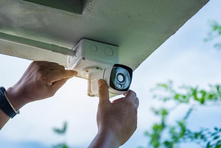 security camera installation